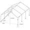 EVENT CANOPY - 20'x20'x12' (8 legs) Portable Carport Wedding Party Canopy Shelter - Impact Canopies USA